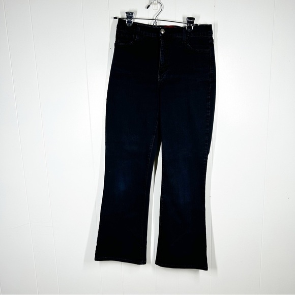 NYDJ Sarah Classic Bootcut Black Jeans 8 (400B) - Picture 1 of 8